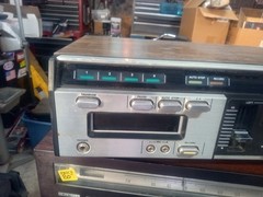 Vintage Channel Master HD6075B 8 Track Tape Play / Record Wood Grain Nice Works