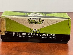 NOS Merit MWC-1 Width Linearity Control Coil CRT TV Part w/ Box Instructions 195