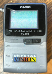 Casio TV-770B Battery Operated Handheld Mini TV Crystal Vision
