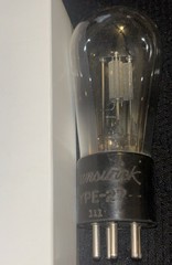 Brunswick Engraved Base Mesh Plate Type 27 Globe Antique Radio Tube Rare 1931