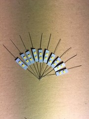 (10) 8v- COOL BLUE LED AXIAL LAMP -rt701 rt707 rt1050 rt1011 rt1020/Pioneer CT-F