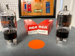 RCA Matched Pair of 100% 6GW6 Sweep Tubes – NOS NIB – Ham Radio – Audio Amps