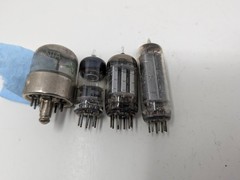 Lot of 4 Vintage Electron Tubes 7F8 6HA5 19T8 12CA5 Various Brands (252)