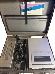 Sony SL-2000 Betamax Beta VCR Set + AC-220 + Case, Cables, Manual TESTED VTG