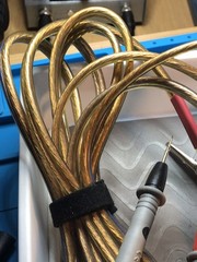 12 Gauge (OFC) Speaker Cable with Gold Plated Banana Plugs 10 Feet Pair New