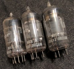 3- MULLARD BLACKBURN 12AX7 ECC83 TUBE (I61-series circa 1961) Strong Trio?