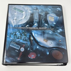 2002 SONY Personal Audio Products Dealer Products Catalog Binder
