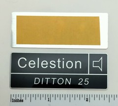 Celestion Ditton 25 Speaker Grill Badge Logo Emblem Aluminum Pair