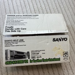 NEW Sanyo VWM-686 VHS VCR Combo Unit Player Recorder 4 Head Hi Fi Stereo
