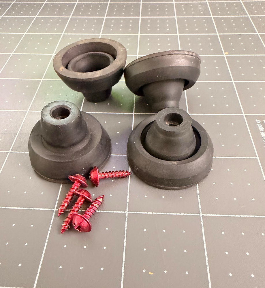 Genuine Modular Component MCS 6205 Original Feet w/ Mounting Screws Turntable