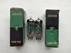 6AH6 SYLVANIA VACUUM TYBES, TESTED EXCELLENT, PAIR