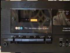 BIC T-3 Cassette Deck Audiophile Stereo 2-Speed Serviced + 30-Day $ Guarantee