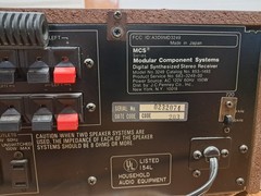 MCS 3249 Modular Component Systems Digital Synthesized Stereo Receiver