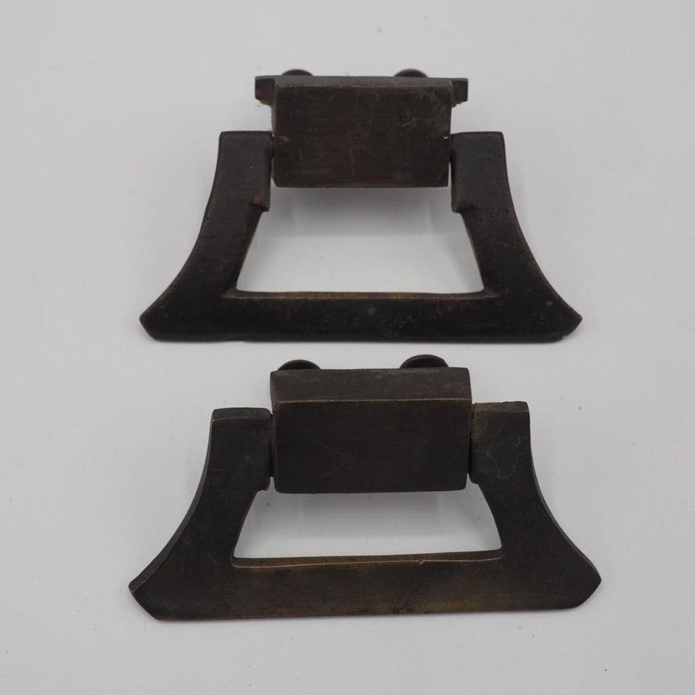 Philco 49-1609 Console Tube Radio Brass Handles Pair