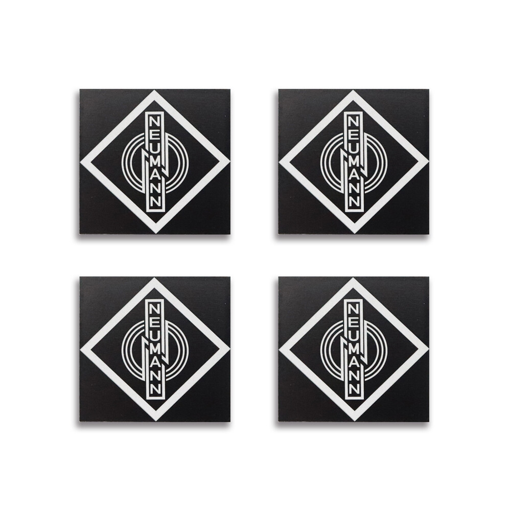 Neumann Logo Badge Small for Microphone or Turntable 33mm(1.3″)X33mm(1.3″)