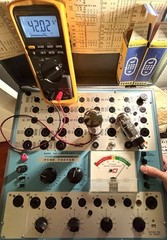 Pair TESLA Labeled ARS EL34 6CA7 Tubes Overlapping “O” Getters Matched For GM