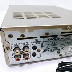 ONKYO K-505X Stereo Cassette Tape Deck DOLBY B-C AC100V Tested Japan BE082