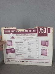 Sams 753 Vintage TV Admiral Catalina Magnavox Sears Repair Service Manuals 1965