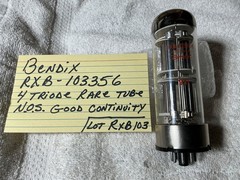 RARE NOS Bendix Red Bank EXPERIMENTAL Vacuum Tube MUSEUM QUALITY RBX-103356 OOAK