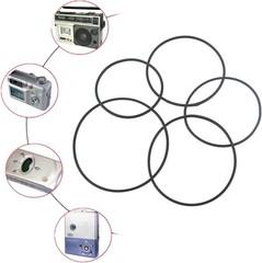 Versatile 1.5mm Black Rubber Belt Set for Tape Recorders & Decks – 20 Pcs