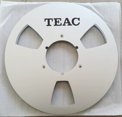 One 10.5” x 1/4″ Silver TEAC Tape reel High Quality Aluminum Take Up Reel