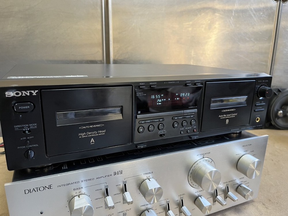 SONY TC-WE475 Dual Stereo Cassette Deck Player Vintage Audio JP | Tested Working