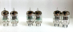 2 tubes Sylvania black 5654 EF95 6AK5W 6J1P LITTLE DOT FX AUDIO matched pair