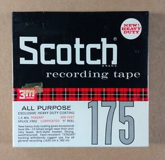 Scotch Recording Tape 175 1/4 600 FT 5″ Reel Heavy Duty Tenzar NEW-SEALED