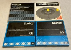 LOT OF REEL TO REEL MAGNETIC RECORDING TAPE 1/4 INCH SEALED MAXELL SCOTCH