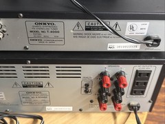 Onkyo P-3200 Preamplifier With Matching T-4000 Tuner