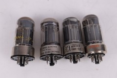 Lot of 4 Vintage 6080 / 6080WA Tubes – Sylvania Chatham RCA – USA Made