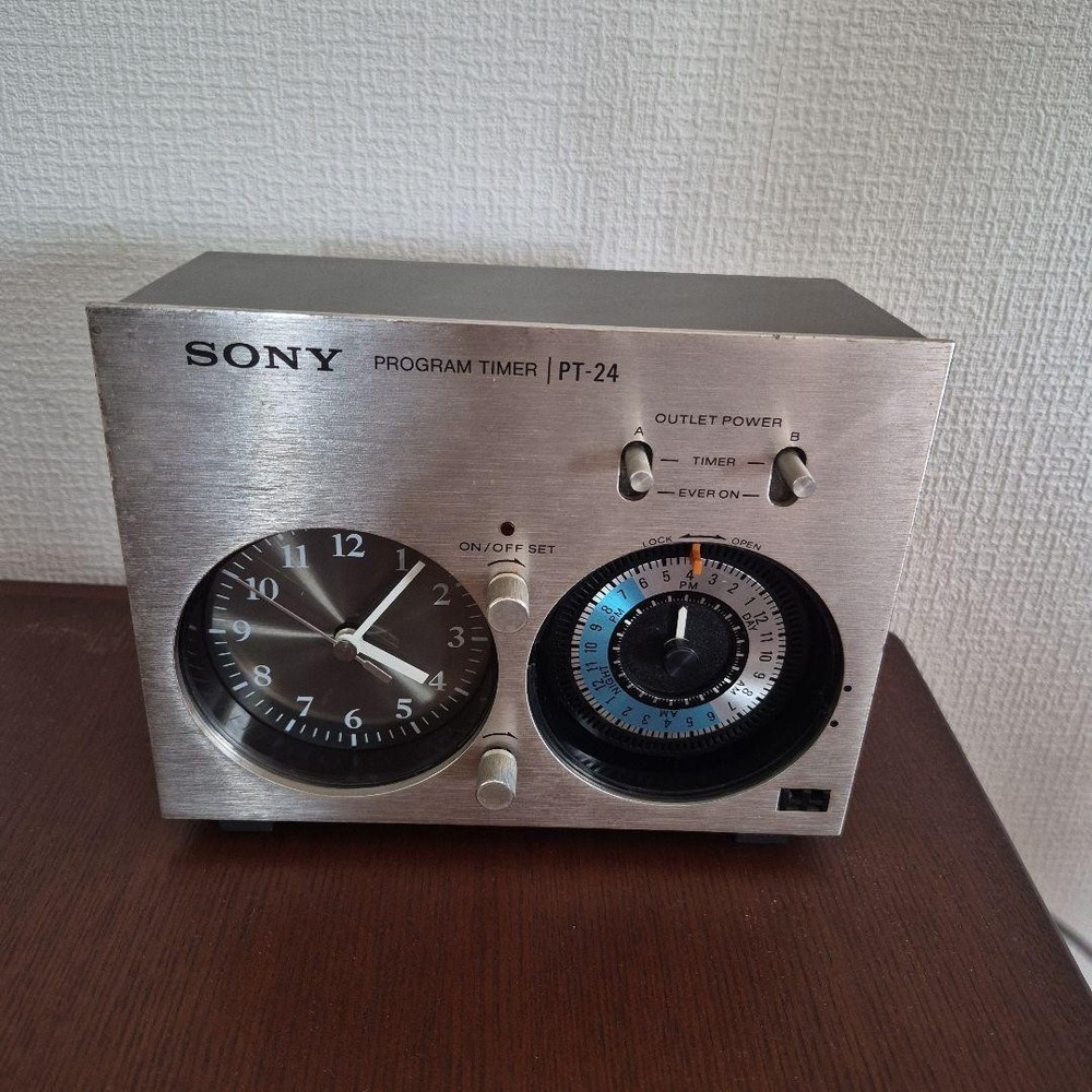 Sony PT24 Program Timer Audio Analog 100V 60Hz Japan Vintage Retro Interior