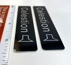 Celestion Speaker Badge Logo Emblem Custom Made Aluminum PAIR Free Shipping