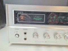 Tested Sansui QRX-3000 Quad Receiver 15W/Ch Silver Face Wood Case Warm Sound