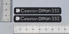 Celestion Ditton 332 Speaker Badge Logo Emblem Premium 3D Pair With Adhesive