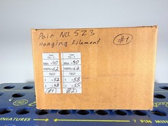 Pair NU 5Z3 Hanging Filament Same Date Tested Good Tube