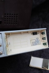 Emerson VR22 Portable CRT TV FM AM Radio 1985 Japan Leather Case Battery Pack