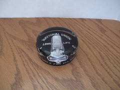 National Union Long Life Radio Vacuum Tube Glass Paperweight Vintage Rare!