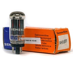 6AX5GT SIEMENS NOS Tube TESTED WITH AVO MkIV Lampe TSF Valvola Valve