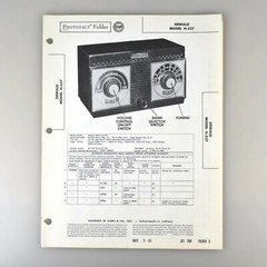 Dewald H-537 AM Radio Receiver SAMS Photofact Service Manual 269-5