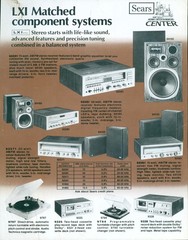 1980 Sears LXI Stereo Dealer Flyer Receiver Turntable Cassette Audio Systems USA