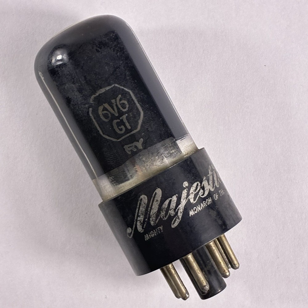 Majestic 6V6 Vacuum Tube Smoked Glass Tested Strong