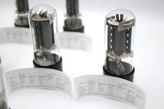 Matched Pair 6P3S / 6L6 / 6L6GT .Refleсtor.Output Beam Tetrode.Etracer tested.
