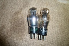2 – 25Z5 Glass Amplifier Vacuum Tubes Item #314