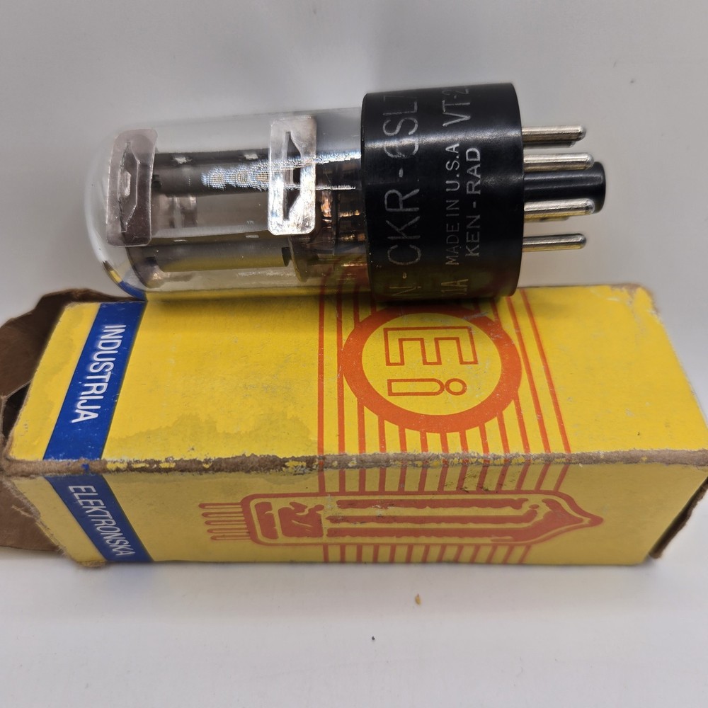Vintage Elektronska Ken-Rad JAN-CKR 6SL7GT / VT-229 Vacuum Tube Made in USA