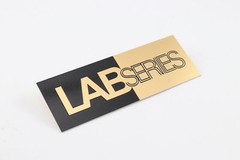LabSeries Logo Badge Custom Made Aluminum Self Stick 127mm(5″)X44mm(1.73″)