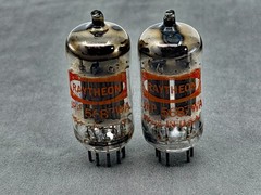 (2) Raytheon JAN-CRP-5687WA Mil Spec Tubes Bronze Plates Ring Getters Strong