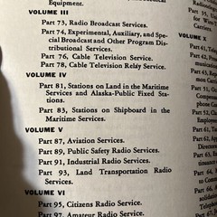 Federal Communications Commission Rules And Regulations APRIL 1975 Volume VI Lot