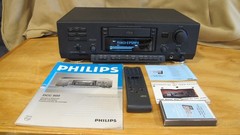 Philips DCC 900 Digital Compact Cassette Player W/Remote/ Manual/Memo DCC Tape
