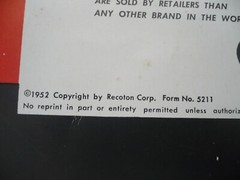 1952 Recoton Replacement Needle Simplified Reference Guide